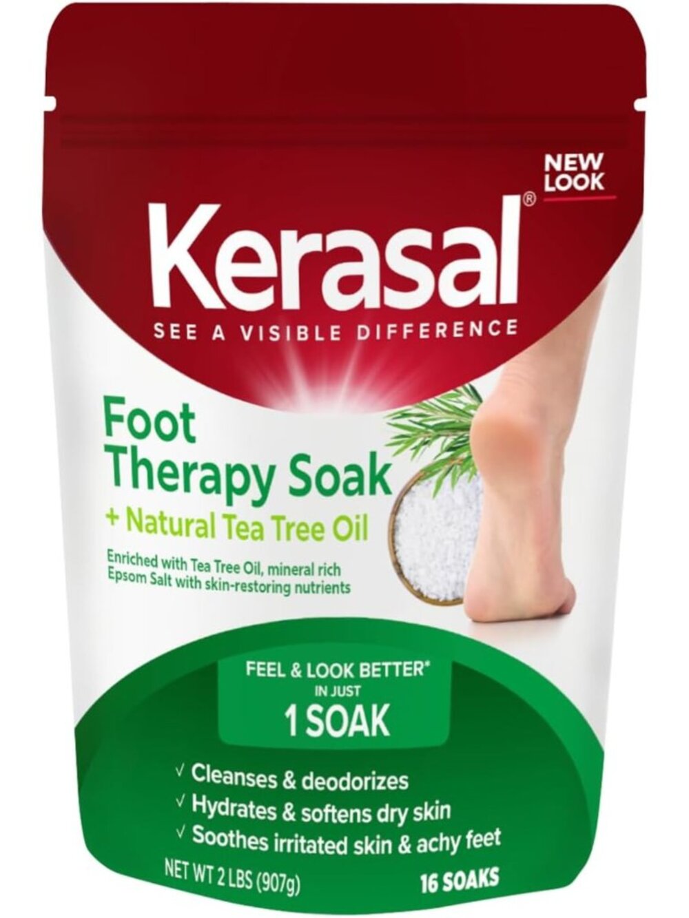 Revitalizing Foot Soak for Achy, Tired & Dry Feet - 2 lbs Therapy Treatment